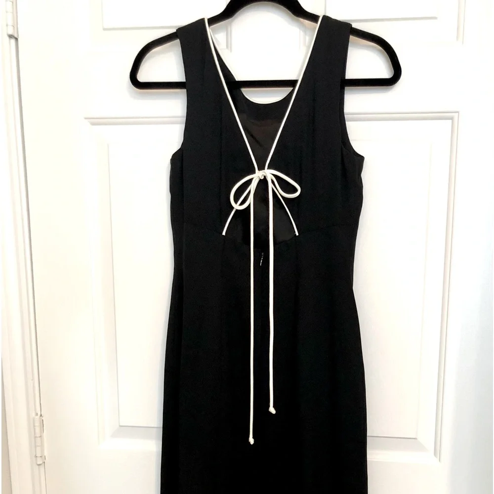 Donna Ricco Long Black Dress 6